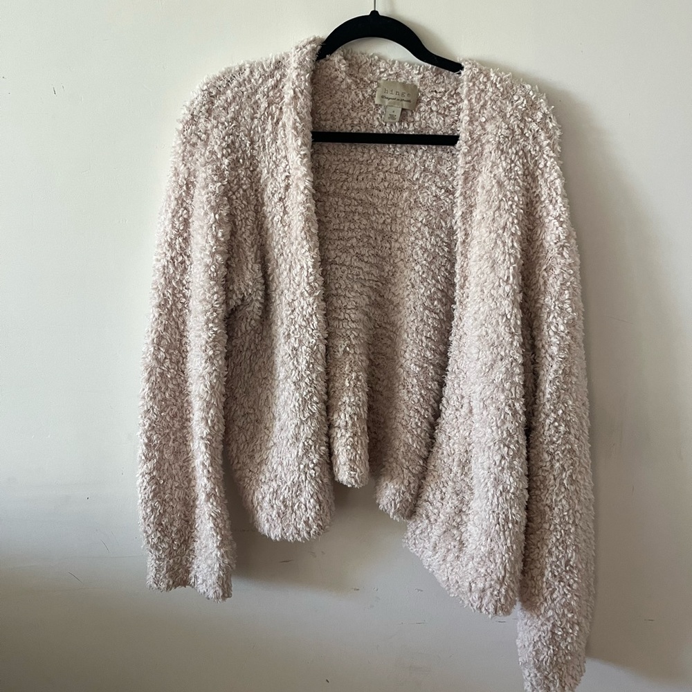 Blush Hinge Fuzzy Sweater (Size S)